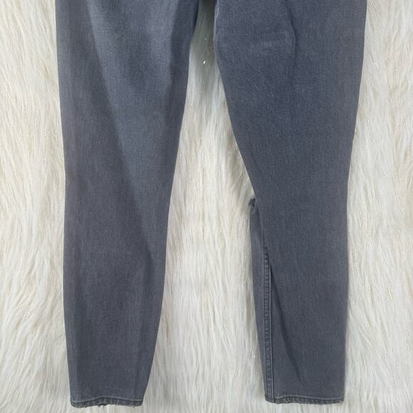 Grlfrnd Women Karolina Button Fly Slim Straight Jeans Future Forever Black 25 - Picture 7 of 11